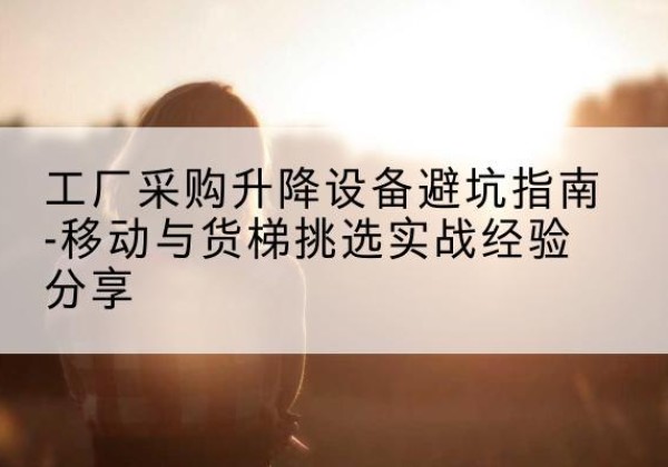 巴南区移动式升降机怎么选-工厂采购升降设备避坑指南-移动与货梯挑选实战经验分享